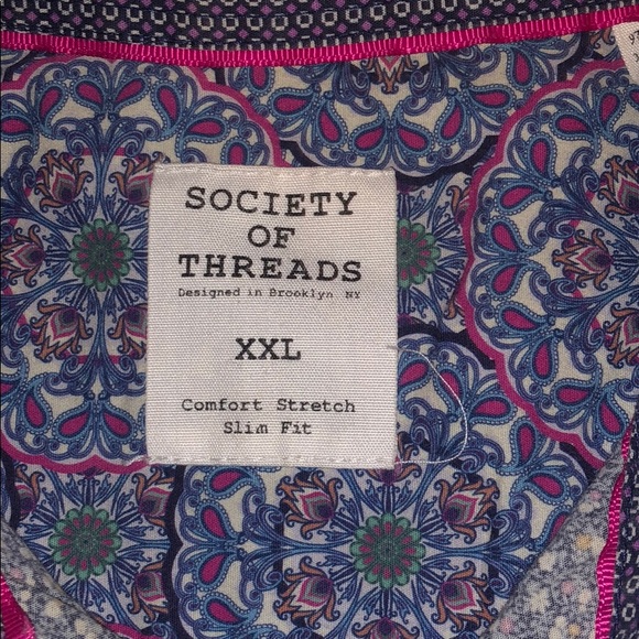 Society Of Threads floral print button-down XXL - Picture 3 of 4